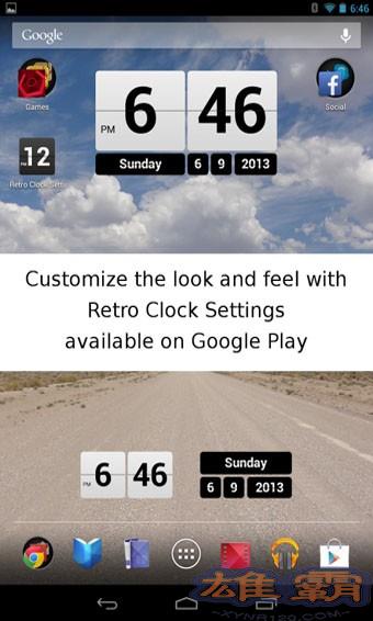 Retro Clock Widget